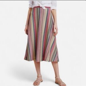 Maeve by anthopologyMulticolor Striped Midi Skirt
